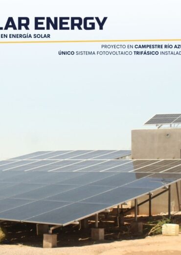 Proyecto en Campestre Río Azul Esmeralda 1 sistema de paneles solares polar energy mx