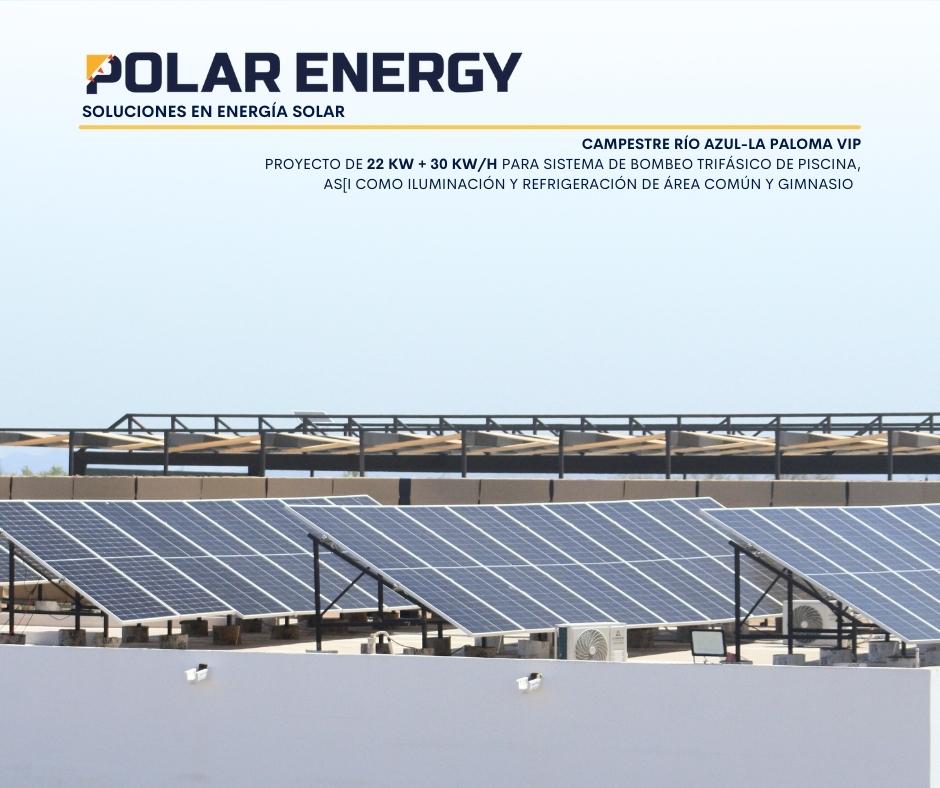 Proyecto en Campestre Río Azul la paloma VIP 1 polar energy paneles solares 1